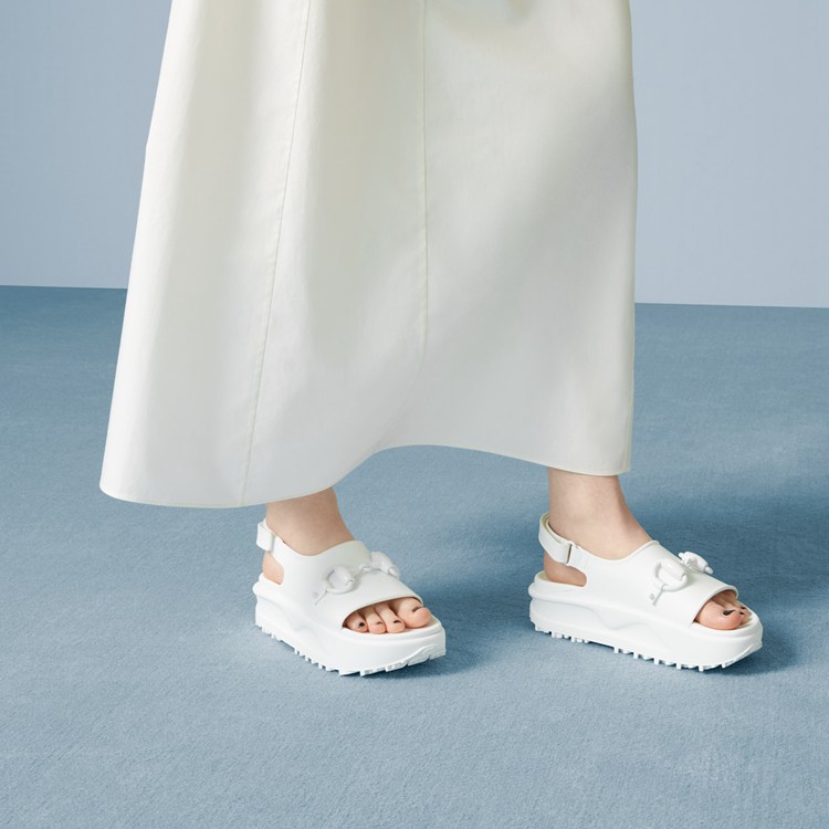 742435.JAAC9.9014.003.100.0000.Light Womens Horsebit flatform sandal